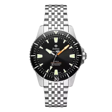 Мужские часы Zodiac Sea Wolf Pro-Diver ZO3552, черные