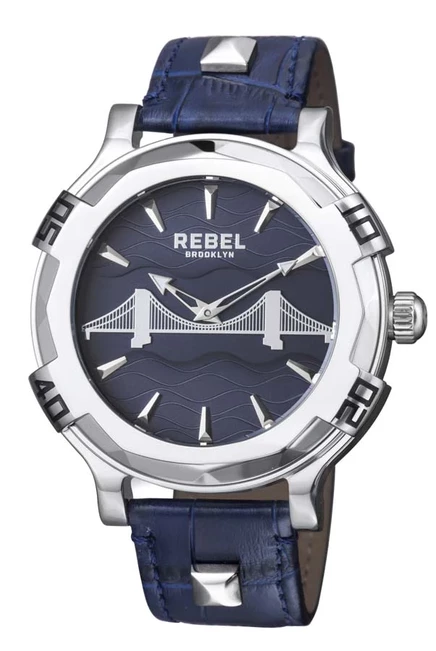 Мужские часы Rebel Brooklyn Bridge RB102-4041, синие