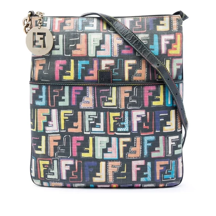 Женская сумка Fendi Zucca Spalmati, разноцветная