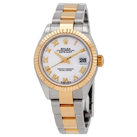 Женские часы Rolex Datejust M279173-0024, белые