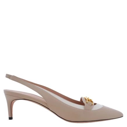 Женские туфли Bally Dianet 55, кожаные, бежевые
