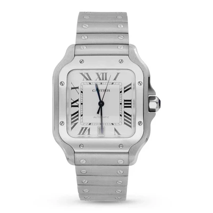 Мужские часы Cartier Santos WSSA0018, опаловые