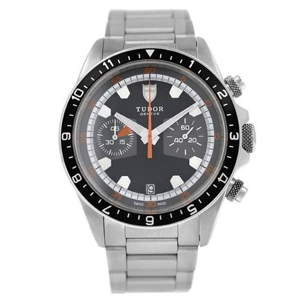 Мужские часы Tudor Heritage Chronograph 70330N б/у, черные
