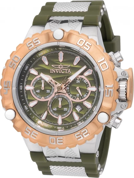 Мужские часы Invicta Subaqua 48555, оливково-золотистые
