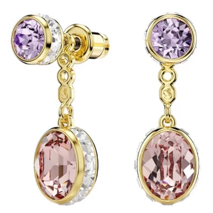 Женские серьги Swarovski Chroma, подвесные, золотистые