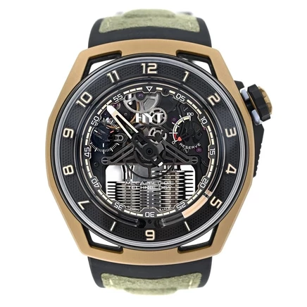 Мужские часы HYT Hastroid H02756-A, с ручным заводом, черные