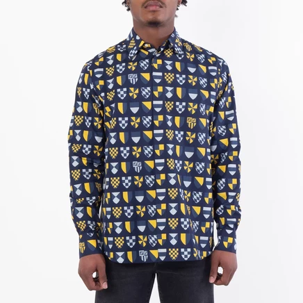 Мужская рубашка Fendi Crest-Print Woven