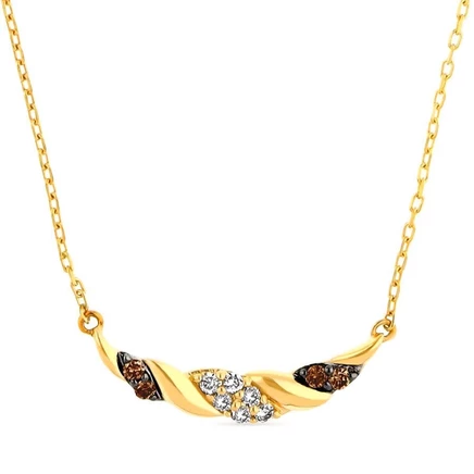 Женское колье Le Vian Chocolate Diamonds LABG 1A, желтое золото