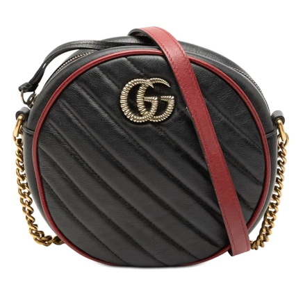 Женская мини-сумка Gucci GG Marmont Round Crossbody