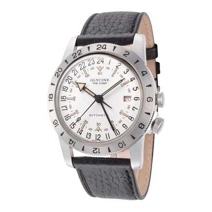 Часы унисекс Glycine Airman The Chief GMT GL0467, белые