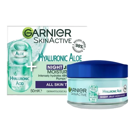 Ночной гель Garnier Hyaluronic Aloe, 50 мл