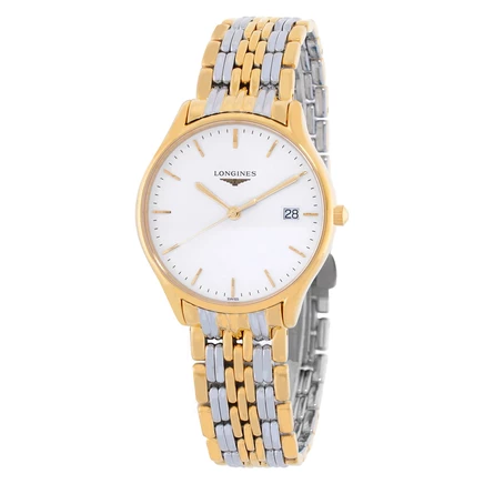 Женские часы Longines L4.359.2.12.7, кварцевые, белые
