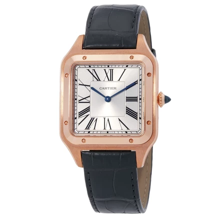 Мужские часы Cartier Santos-Dumont WGSA0032, серебристые