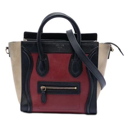 Женская сумка Celine Nano Tricolor Luggage