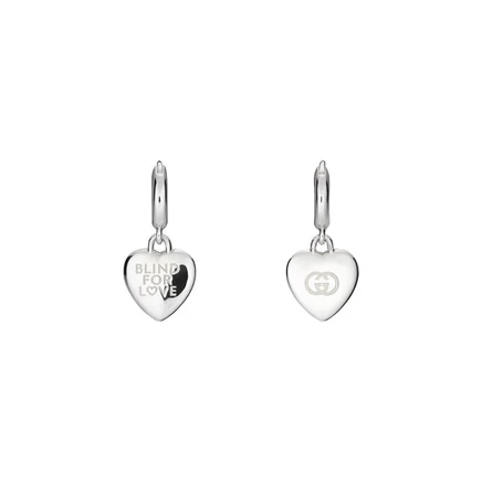 Женские серьги-подвески Gucci Blind for Love, серебро