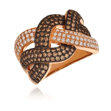 Женское кольцо Le Vian Chocolate Diamonds, 14К розовое золото