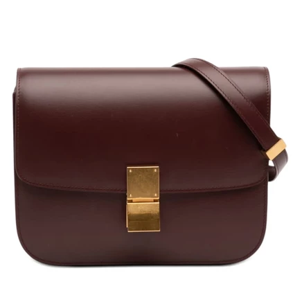 Женская сумка Celine Classic Box, средняя, кожа