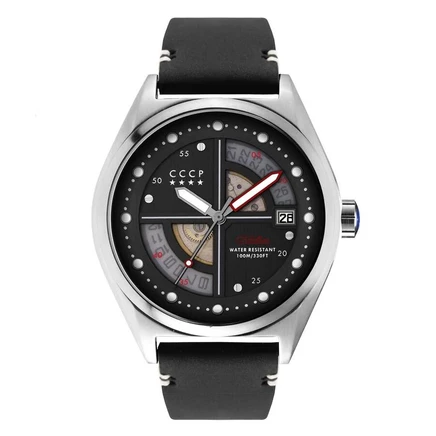 Мужские часы CCCP Shchuka CP-7031-01, черные