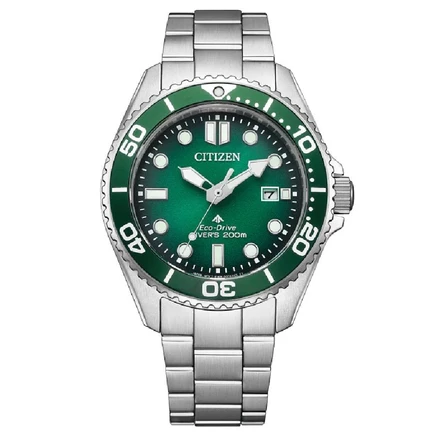 Унисекс-часы Citizen Promaster Marine BN0269-50W, зеленые