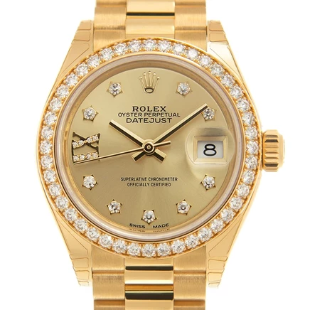 Женские часы Rolex 279138RBCDP, цвета шампанского