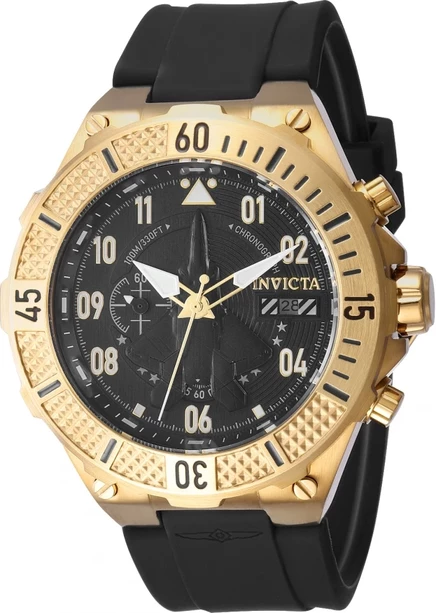 Мужские часы Invicta Aviator 39889, хронограф, черные