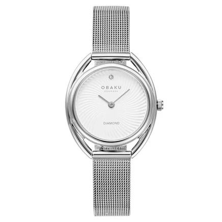 Женские часы Obaku Juvel V286LXCIMC, белые