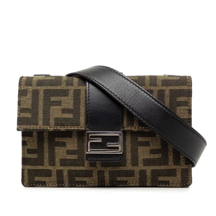 Женская сумка-кроссбоди Fendi Zucca Baguette, б/у