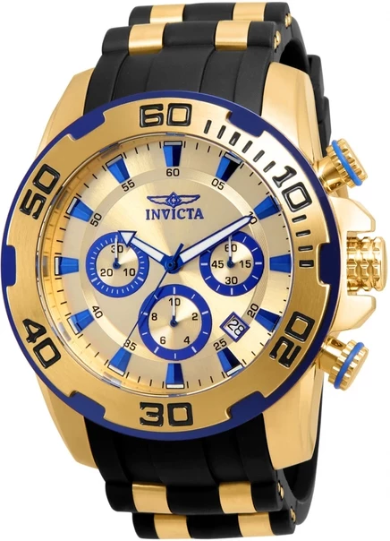 Мужские часы Invicta Pro Diver 22308, золотистые