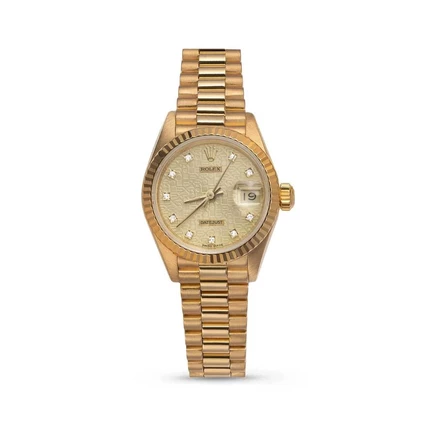 Женские часы Rolex Datejust 69178, с бриллиантами, шампань