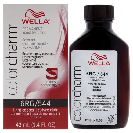 Краска Wella Color Charm 544 6RG, светло-медный