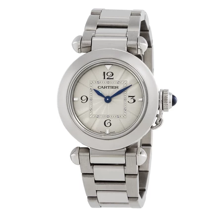 Женские часы Cartier Pasha WSPA0021, серебристо-серые