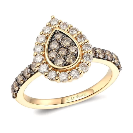 Женское кольцо Le Vian Cremebrule, 14К желтое золото