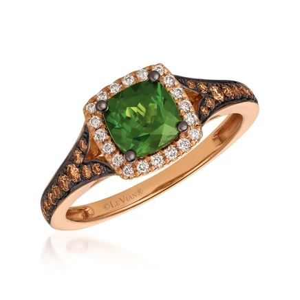 Женское кольцо Le Vian с диопсидом, клубничное золото