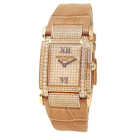Женские часы Patek Philippe 4910R, бриллиантовая россыпь