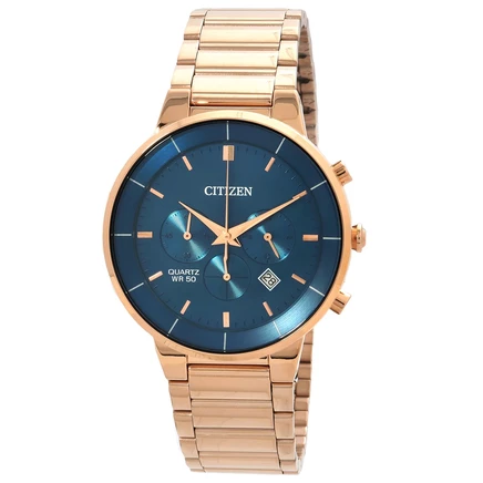 Мужские часы Citizen AN8223-54L с хронографом, синие