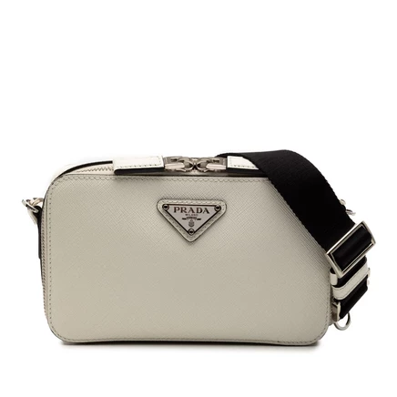 Унисекс-сумка через плечо Prada Saffiano Brique