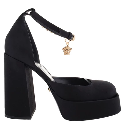 Женские туфли Versace Medusa Aevitas, черно-золотые