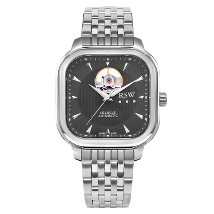 Мужские часы RSW RSWA165H-SS-3, черный циферблат