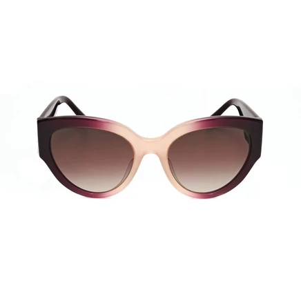Женские очки Bvlgari BV8258F, овальные, бордово-розовые