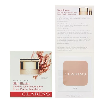 Женская тональная пудра Clarins Skin Illusion, 112 Amber, 2,6 г