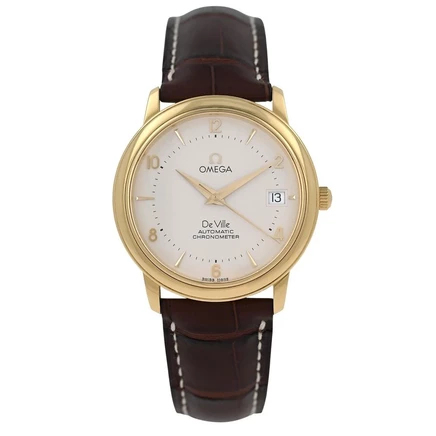 Мужские часы Omega Deville 4600.30 б/у, белые