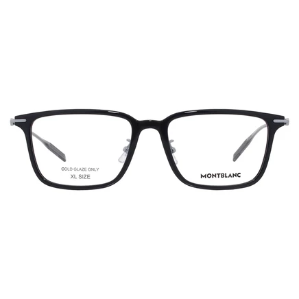 Мужские очки Montblanc MB0489OA 54, квадратные, черные