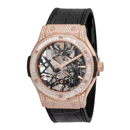 Мужские часы Hublot Classic Fusion Tourbillon, скелетон