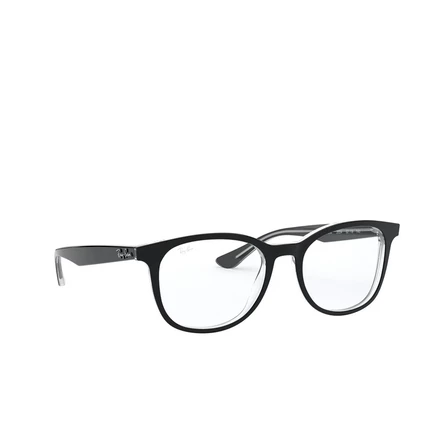 Унисекс очки Ray Ban RX5356, 52 мм, черно-прозрачные