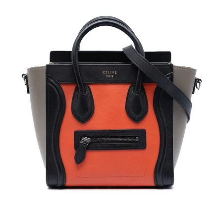 Женская сумка Celine Nano Tricolor Luggage, б/у