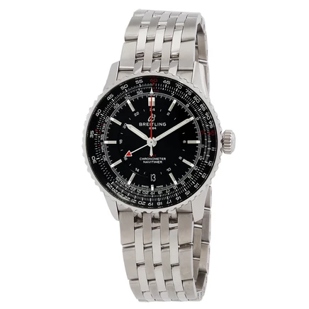 Мужские часы Breitling Navitimer GMT, черные