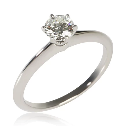 Женское кольцо Tiffany & Co. из платины с бриллиантом
