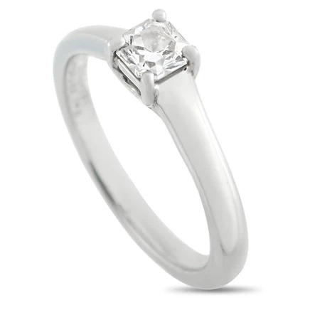 Кольцо Tiffany & Co., платина, бриллиант 0,31 карата