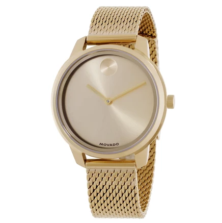 Женские часы Movado Bold 3601341, кварцевые, золотистые