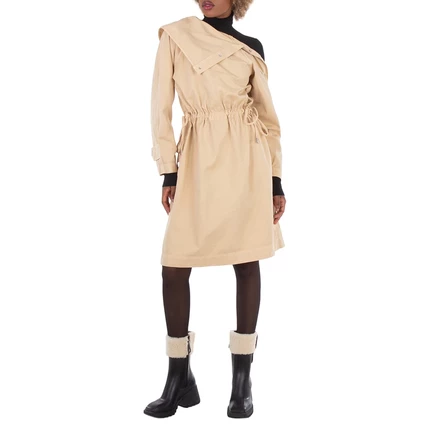 Женское платье Burberry Folded миди, льняное